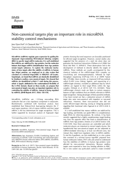 Non-canonical targets play an important role in