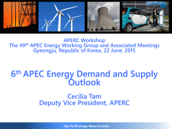 6th APEC Energy Demand and Supply Outlook