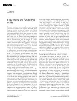 Sequencing the fungal tree of life