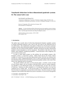 Nonchaotic behaviour in three-dimensional quadratic systems II