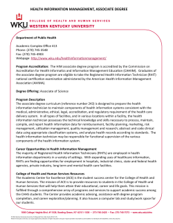 health information management, associate degree