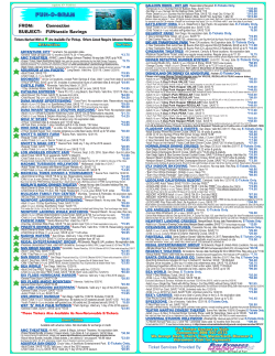 Ticket Services Provided By FROM: Connection SUBJECT