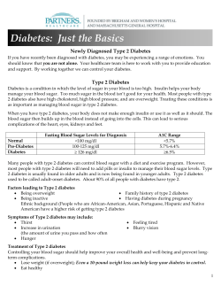 Diabetes: Just the Basics