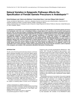 Natural Variation in Epigenetic Pathways Affects the