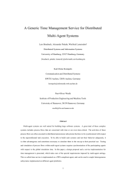 A Generic Time Management Service for Distributed Multi