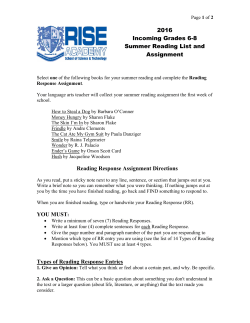 Sixth thru Eighth - RISE Academy School