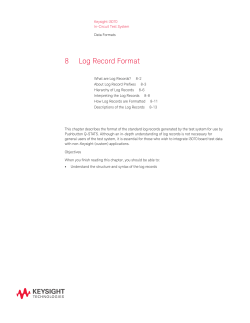 How Log Records are Formatted