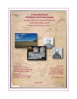 Nevada County Battlefields preservation plan