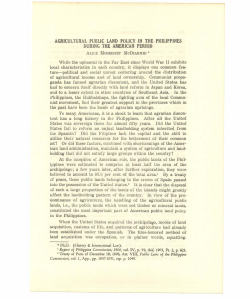 AGRICULTURAL PUBLIC LAND POLICY INTHE PHILIPPiNES
