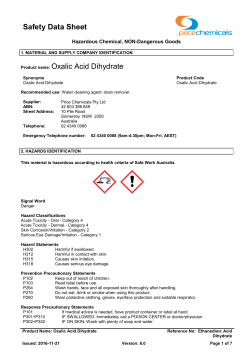 Oxalic Acid Dihydrate