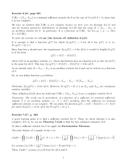 Exercise 6.10/ page 301 To solve the exercise we will use (the