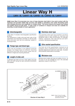 High Rigidity Type Linear Way
