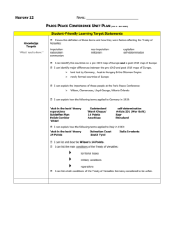 Student-Friendly Unit Plan
