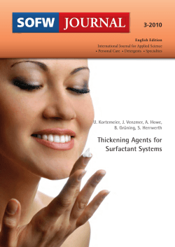 Thickening Agents for Surfactant Systems