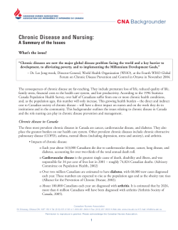 Chronic Disease and Nursing