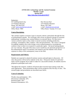 syllabus - Projects at Harvard