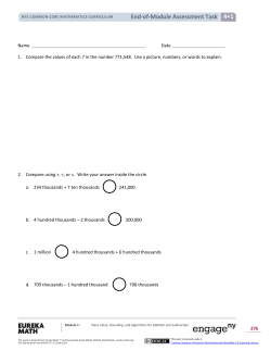 End-of-Module Assessment