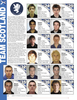 Scotland - 2008 World Lacrosse