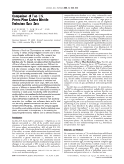 Comparison of Two U.S. Power-Plant Carbon Dioxide Emissions