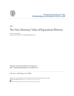 The Non-Monetary Value of Reparations Rhetoric