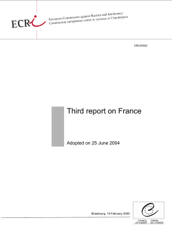 France third report - cri05-3