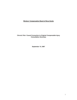 Causal Connection to Original Compensable Injury