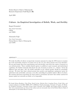 Culture: An Empirical Investigation of Beliefs, Work, and Fertility