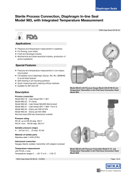 Data Sheet - WIKA Polska