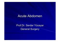 Acute Abdomen
