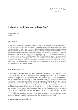 Animalism and Person as a Basic Sort