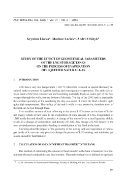 Krystian Liszka*, Mariusz Łaciak*, Andrii Oliinyk* STUDY OF THE