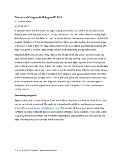 Theme and Category Building in ATLAS.ti