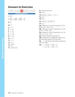 Chapter 11 Answers