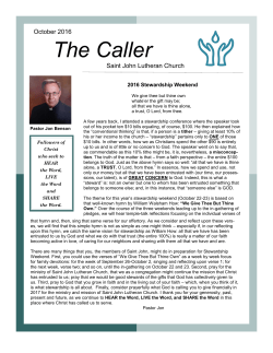 The Caller - Saint John Lutheran Church