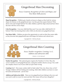 Gingerbread Man Decorating Gingerbread Men Counting