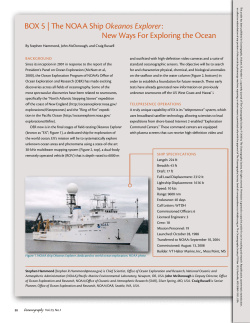 BOX 5 | The NOAA Ship Okeanos Explorer: New Ways For Exploring