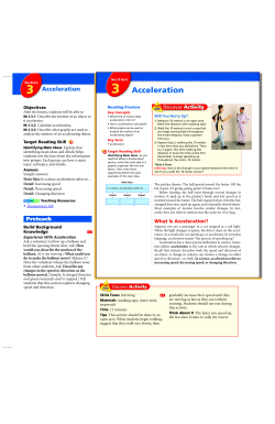3 Acceleration - Educator Pages