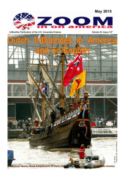 Dutch Influences in America and on English