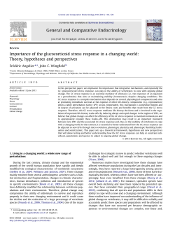 Importance of the glucocorticoid stress response in a changing world