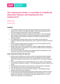 The employment divide: is it possible to simplify the