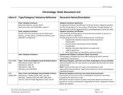 Chronology: State Document List