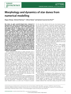 Morphology and dynamics of star dunes from numerical modelling