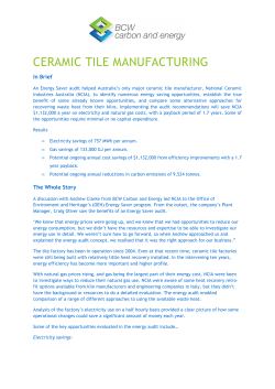 ceramic tile manufacturing