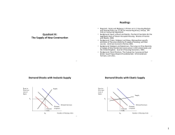 1 Quadrant III: The Supply of New Construction