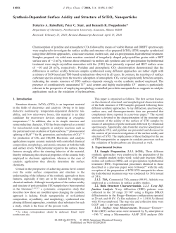 Synthesis-Dependent Surface Acidity and Structure of SrTiO3