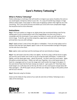 Gare`s Pottery Tattooing&trade; What is Pottery Tattooing?