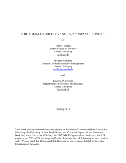 performance, career dynamics, and span of control
