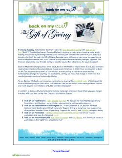 It`s Giving Tuesday‐ What better day than TODAY