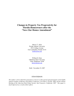 changes in property tax progressivity