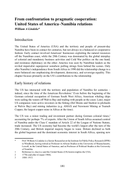 From confrontation to pragmatic cooperation: United States of